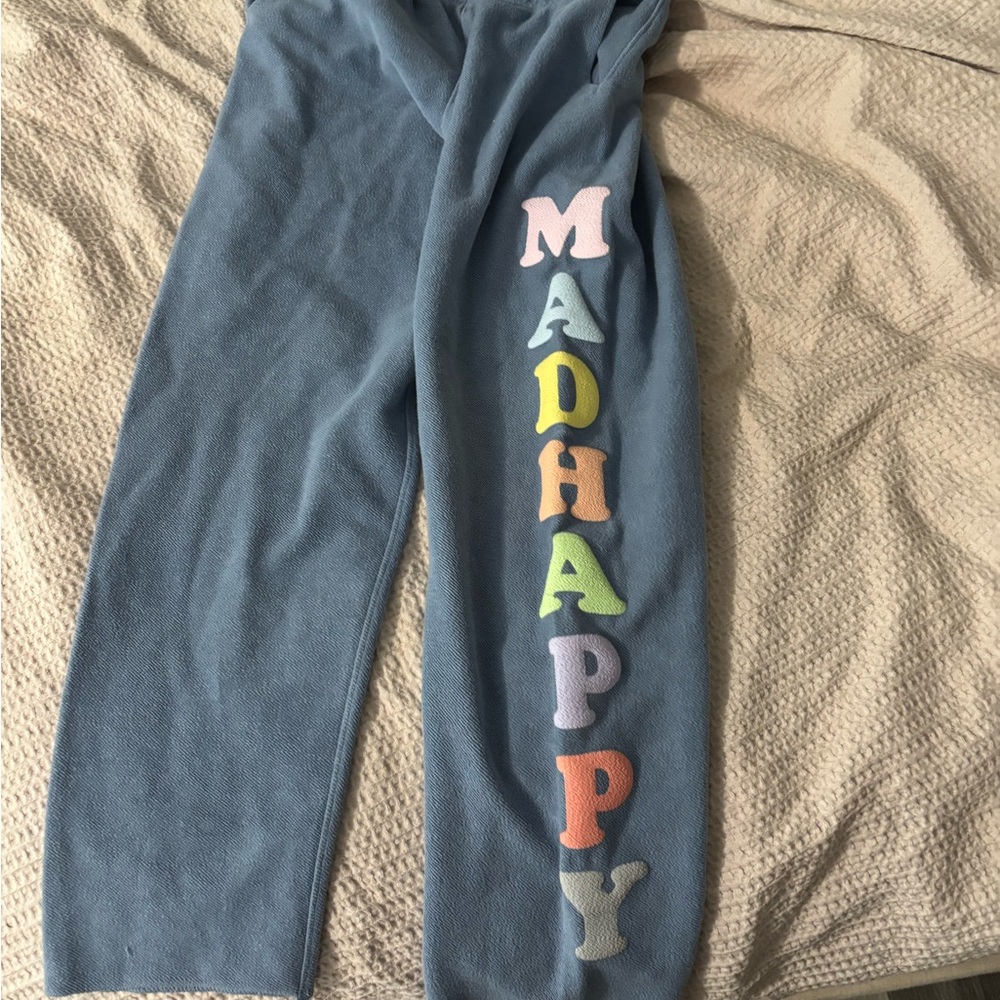 Madhappy blue wide leg sweatpants